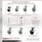 Service Caster 4 Inch Poly on Cast Iron Caster Set with Roller Bearing 4 Brake 2 Swivel Lock SCC-35S420-PUR-GB-SLB-BSL-2-SLB-2 - alternate 5